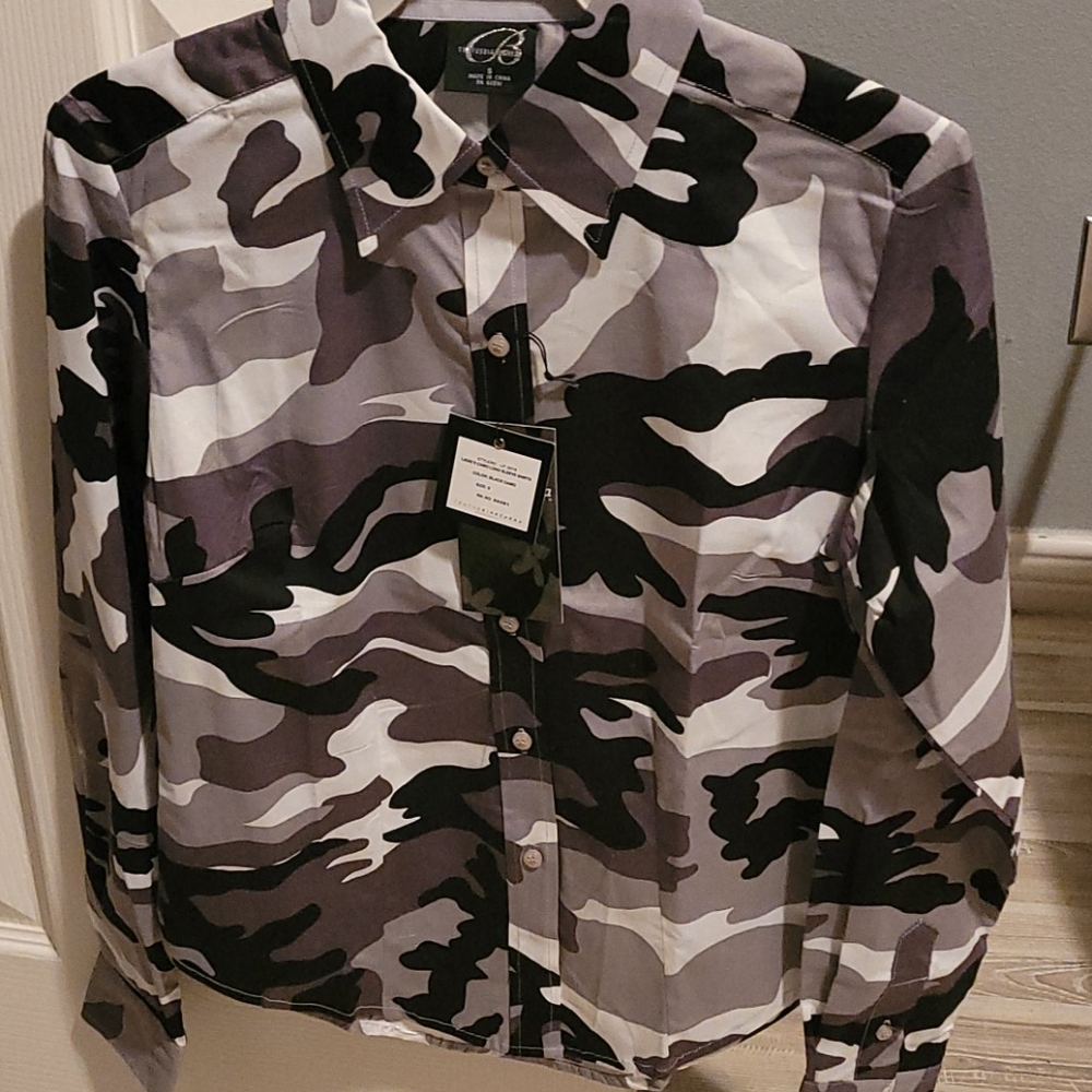 New camouflage button down